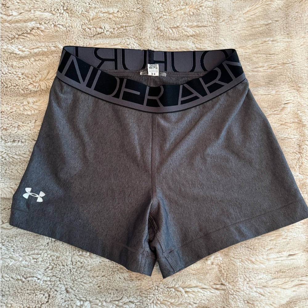 Under armor compression shorts grey